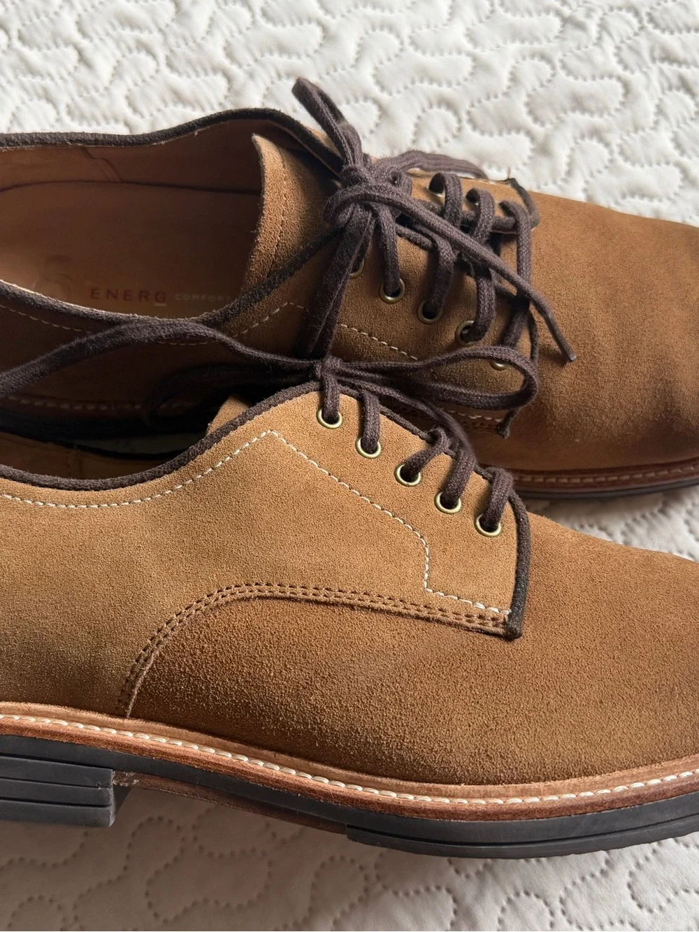 UGG Jovic Buck Men’s Chesnut Tan Suede With ENERG Comfort System Insole Size 10